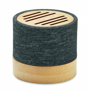 Logo trade promotional giveaway photo of: Bamboo RPET wireless speaker