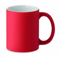 Matt coloured mug 300 ml, Red