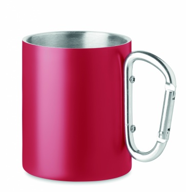 Logo trade promotional merchandise picture of: Double wall metal mug 300 ml