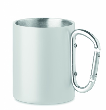 Logo trade business gifts image of: Double wall metal mug 300 ml