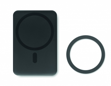 Logotrade promotional product image of: Magnetic wireless charger 15W powerbank 5000 mAh