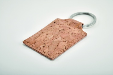 Logo trade promotional products picture of: Rectangular cork key ring Imatra