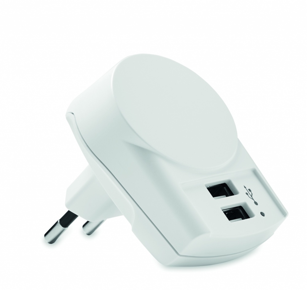 Logo trade advertising product photo of: Skross Euro USB Charger (2xA) 12W