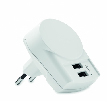 Logo trade promotional product photo of: Skross Euro USB Charger (2xA) 12W