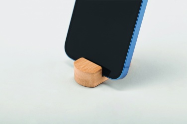 Logo trade promotional products image of: Mini bamboo phone stand