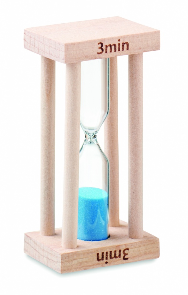 Logotrade business gift image of: Wooden sand timer 3 minutes