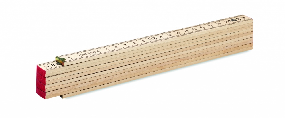 Logotrade promotional giveaways photo of: Carpenter ruler in wood 2m