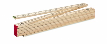 Logotrade promotional product image of: Carpenter ruler in wood 2m