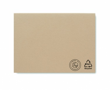 Logo trade advertising products image of: Recycled paper memo block