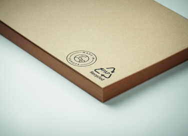 Logo trade business gift photo of: Recycled paper memo block