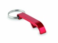 Recycled aluminium key ring, Red