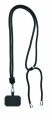 RPET Phone holder lanyard, Black