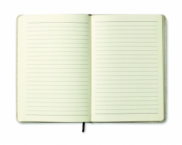 Logo trade corporate gifts image of: A6 canvas notebook lined