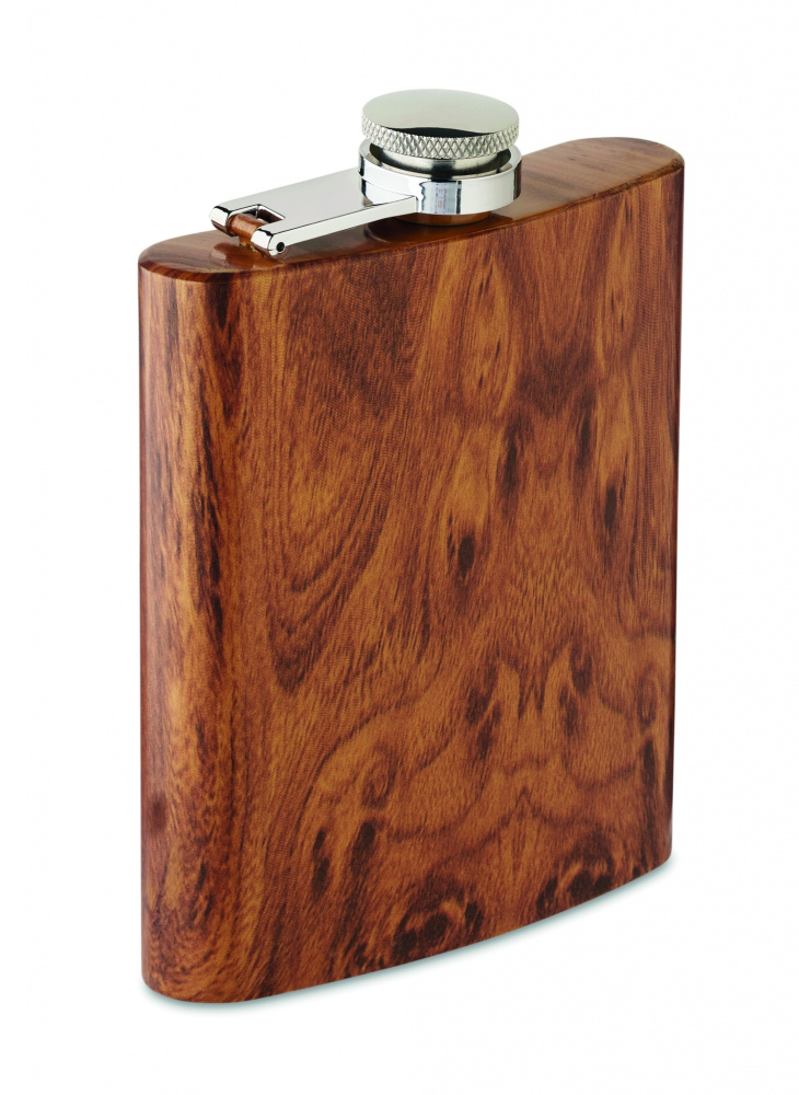 Logo trade corporate gifts image of: Slim hip flask 190 ml