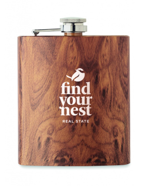 Logotrade promotional merchandise photo of: Slim hip flask 190 ml