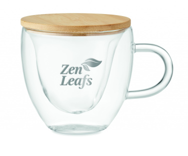 Logo trade promotional merchandise image of: Double wall borosilicate glass