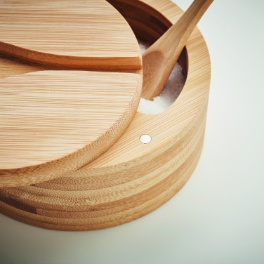 Logotrade business gift image of: Salt and pepper bamboo box