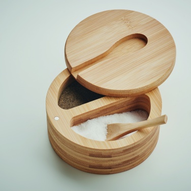 Logotrade promotional items photo of: Salt and pepper bamboo box