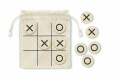 Wooden tic tac toe, Beige