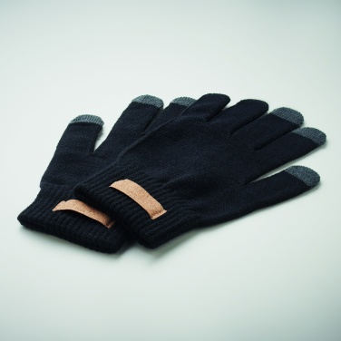 Logo trade promotional gift photo of: RPET tactile gloves