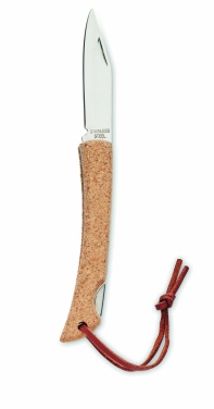 Logo trade business gift photo of: Foldable knife with cork