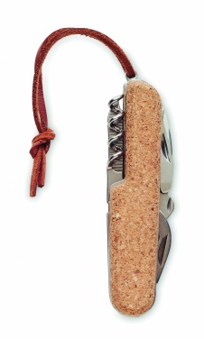 Logo trade promotional merchandise photo of: Multi tool pocket knife cork