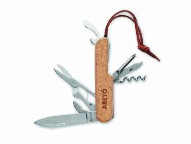 Logotrade promotional item image of: Multi tool pocket knife cork