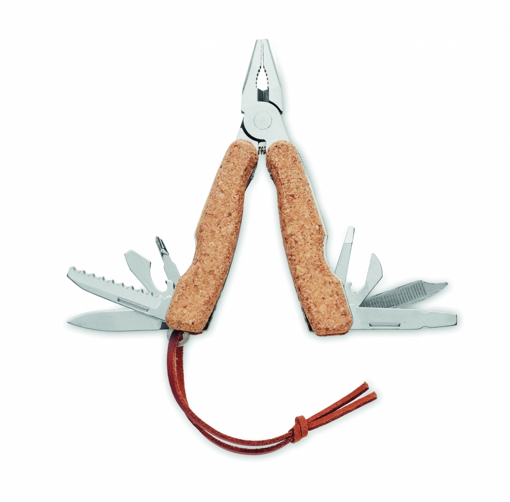 Logo trade promotional merchandise image of: Multi tool pocket knife cork