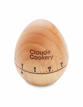 Logo trade corporate gifts image of: Pine wood egg timer