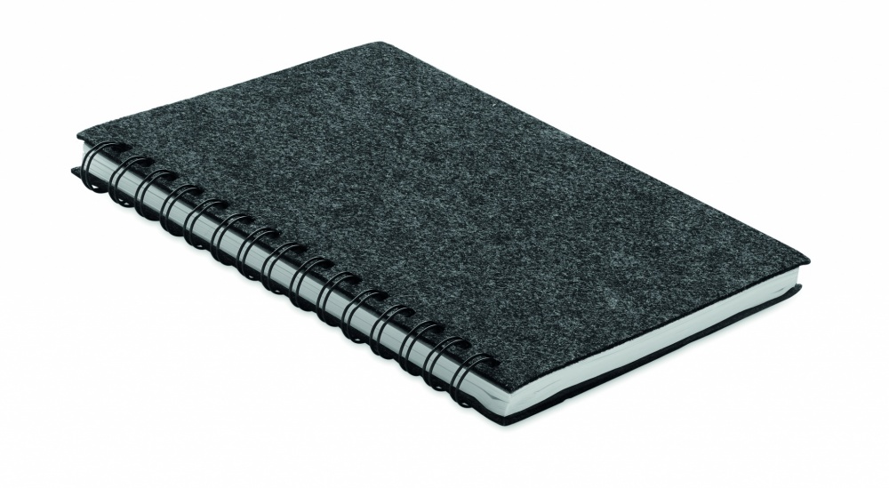 Logotrade promotional products photo of: A5 RPET felt cover notebook