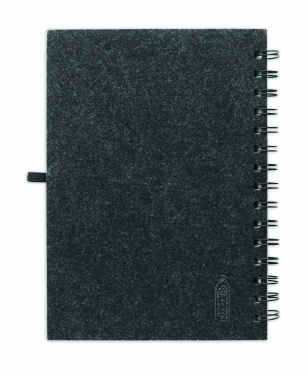 Logotrade corporate gifts photo of: A5 RPET felt cover notebook