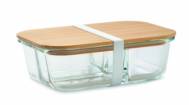 Logotrade business gift image of: Glass lunch box with bamboo lid