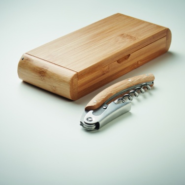 Logo trade advertising products picture of: Waiter's knife in bamboo