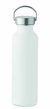 Logo trade promotional giveaway photo of: Recycled aluminum bottle 500 ml with a stainless steel handle cap