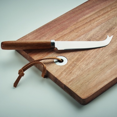 Logo trade promotional giveaways picture of: Acacia wood cheese board set Hannover