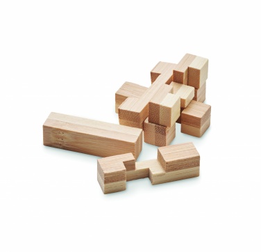 Logotrade promotional gift picture of: Bamboo brain teaser puzzle