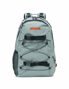 Logo trade promotional giveaways picture of: High reflective backpack 190T