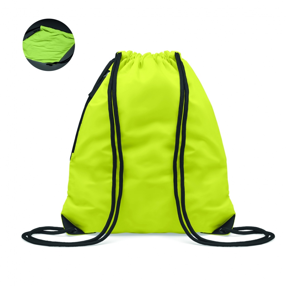 Logo trade promotional giveaways picture of: Brightning drawstring bag