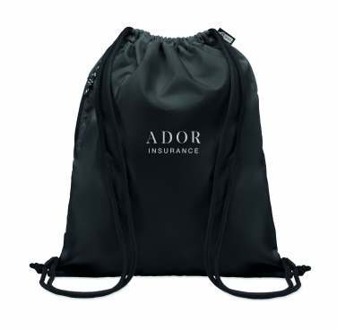 Logotrade promotional giveaway image of: Large drawstring bag 300D RPET