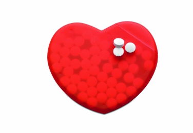 Logo trade promotional products image of: Heart shape peppermint box