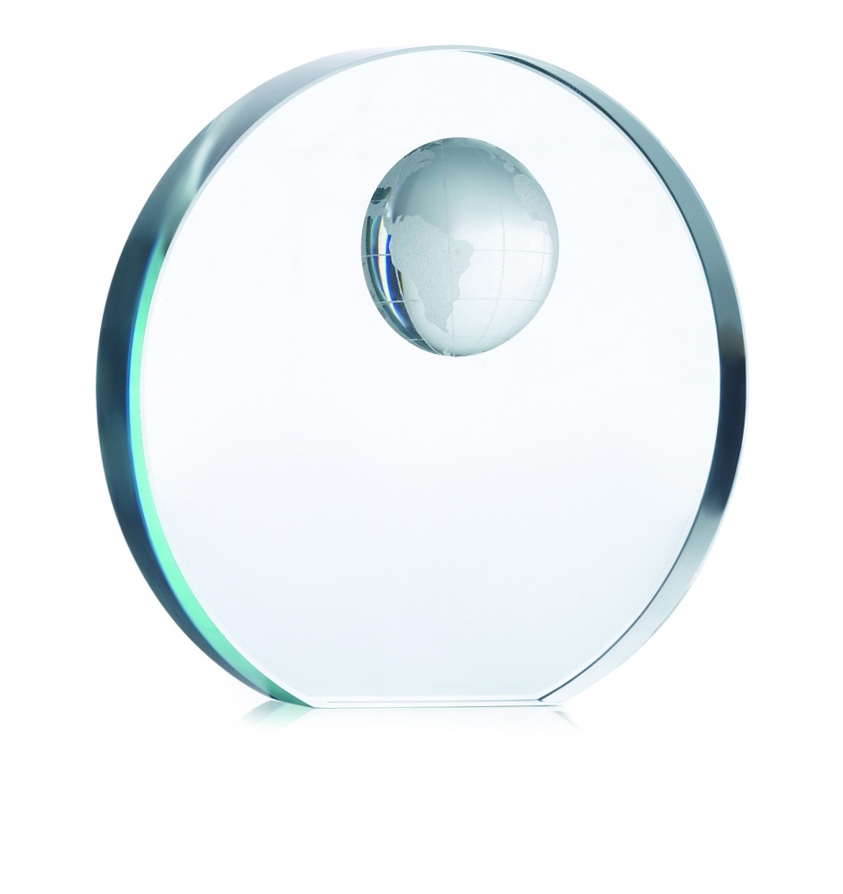 Logotrade promotional merchandise image of: Globe glass trophy