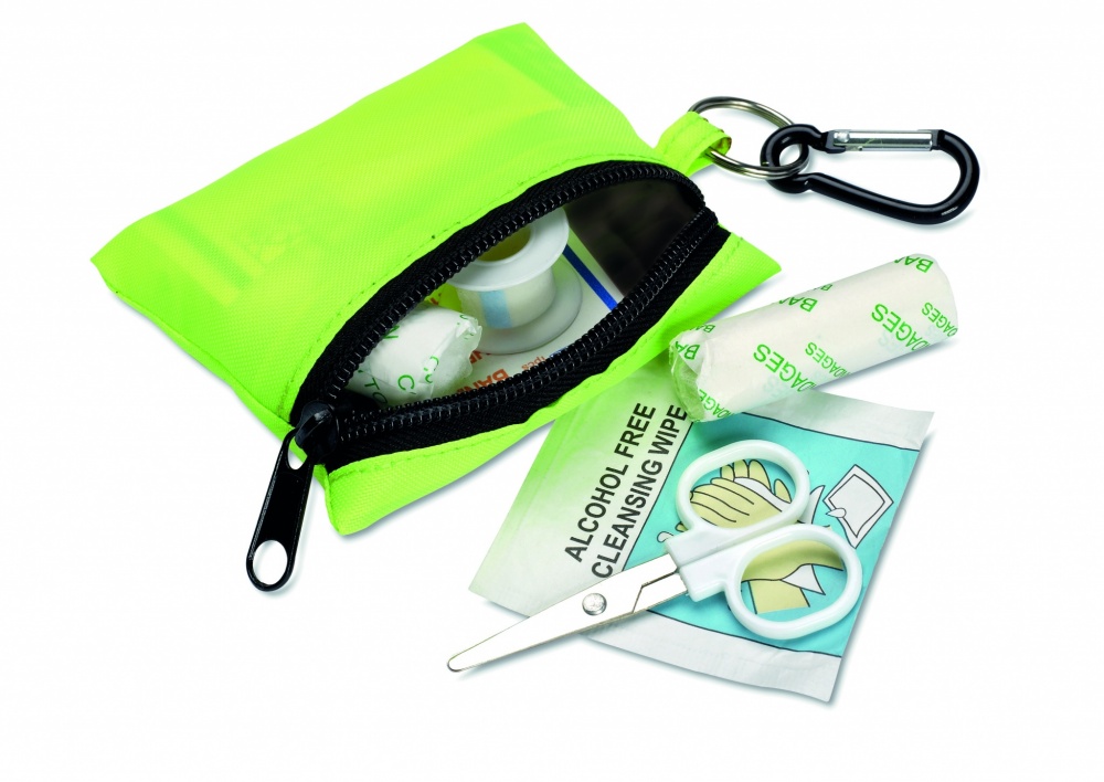 Logotrade corporate gift image of: First aid kit w/ carabiner