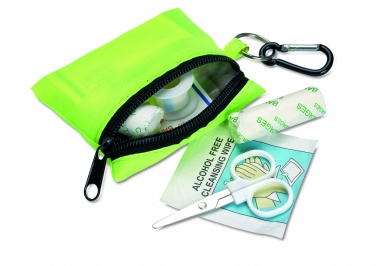 Logo trade promotional products picture of: First aid kit w/ carabiner