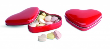 Logotrade business gifts photo of: Heart tin box with candies