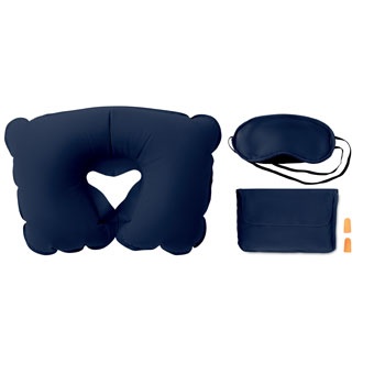 Logo trade corporate gift photo of: Set w/ pillow eye mask plugs