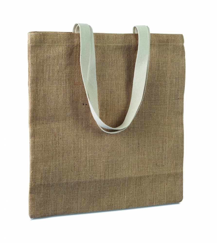 Logo trade promotional item photo of: Jute shopping bag