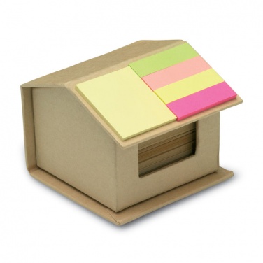 Logotrade promotional product image of: Memo/sticky notes pad recycled