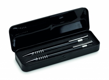 Logotrade business gift image of: Ball pen set in metal box