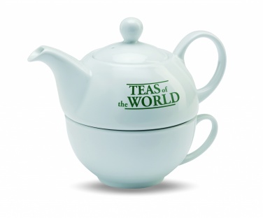 Logo trade promotional merchandise photo of: Teapot and cup set 400 ml