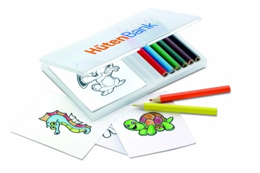 Logotrade promotional gift picture of: Wooden pencil colouring set